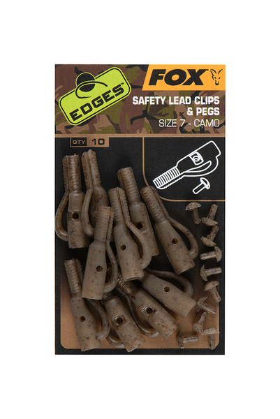 Fox Edges Camo Lead Clip   Pegs Maat 7 (10 stuks)