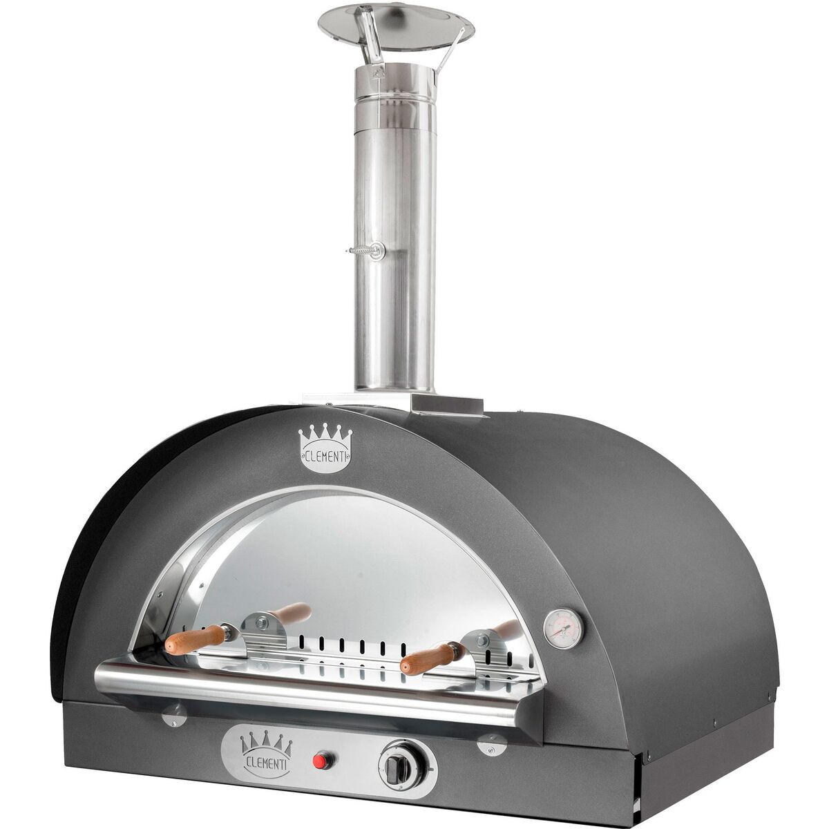 Family Gass Pizzaovn 80x60 cm Antrasitt