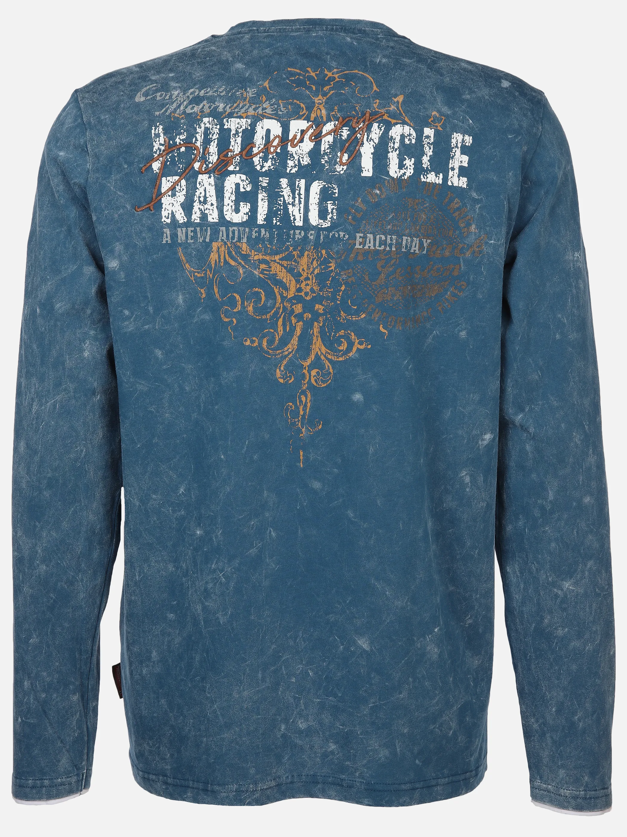 Herren Henley Shirt mit Print