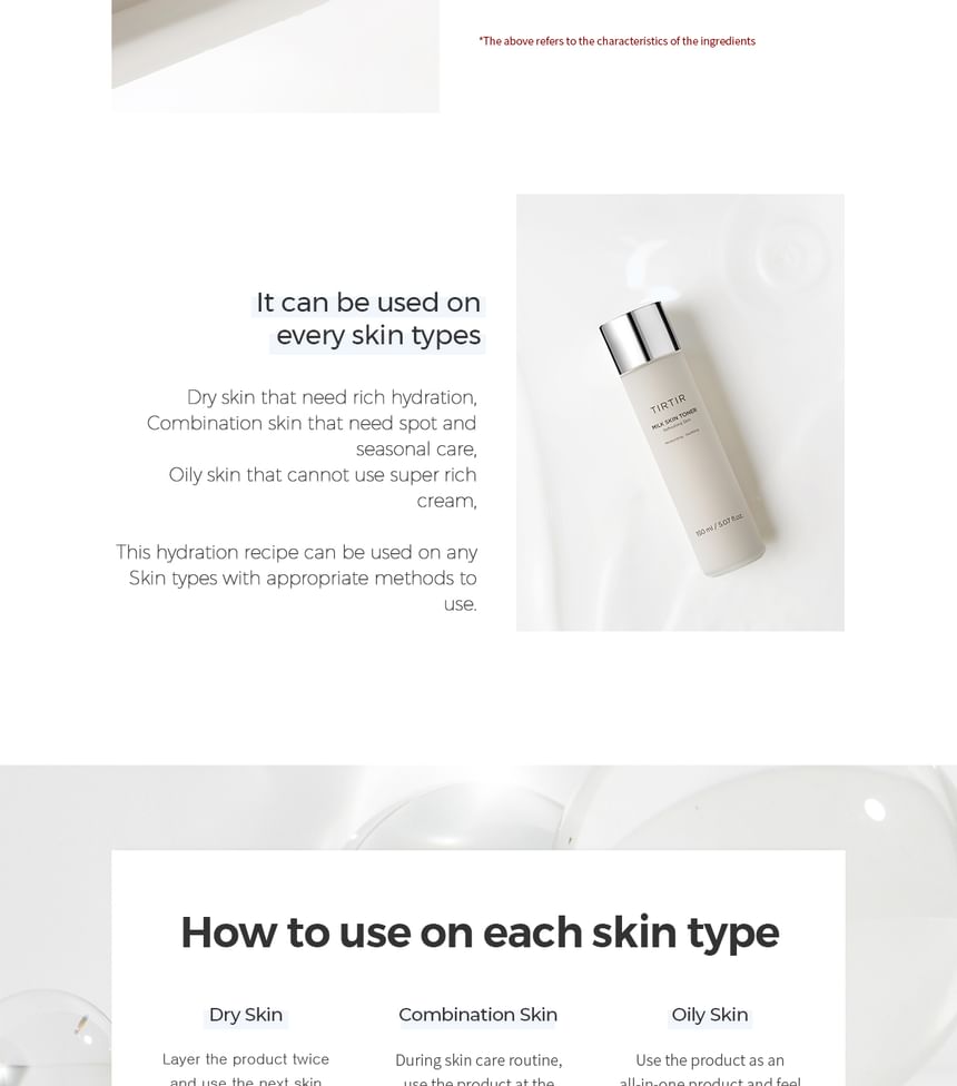 TIRTIR - Melk Huid Toner Mini