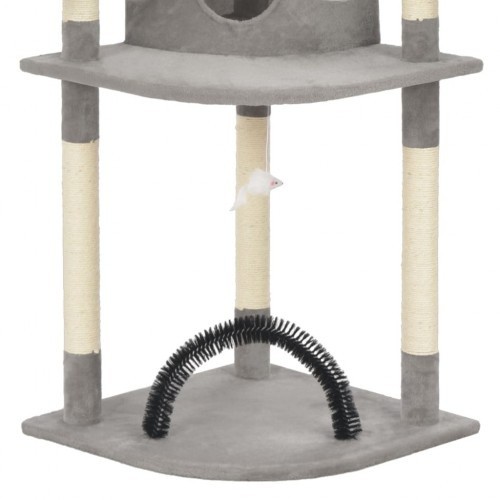 Arranhador de sisal cinza para gatos