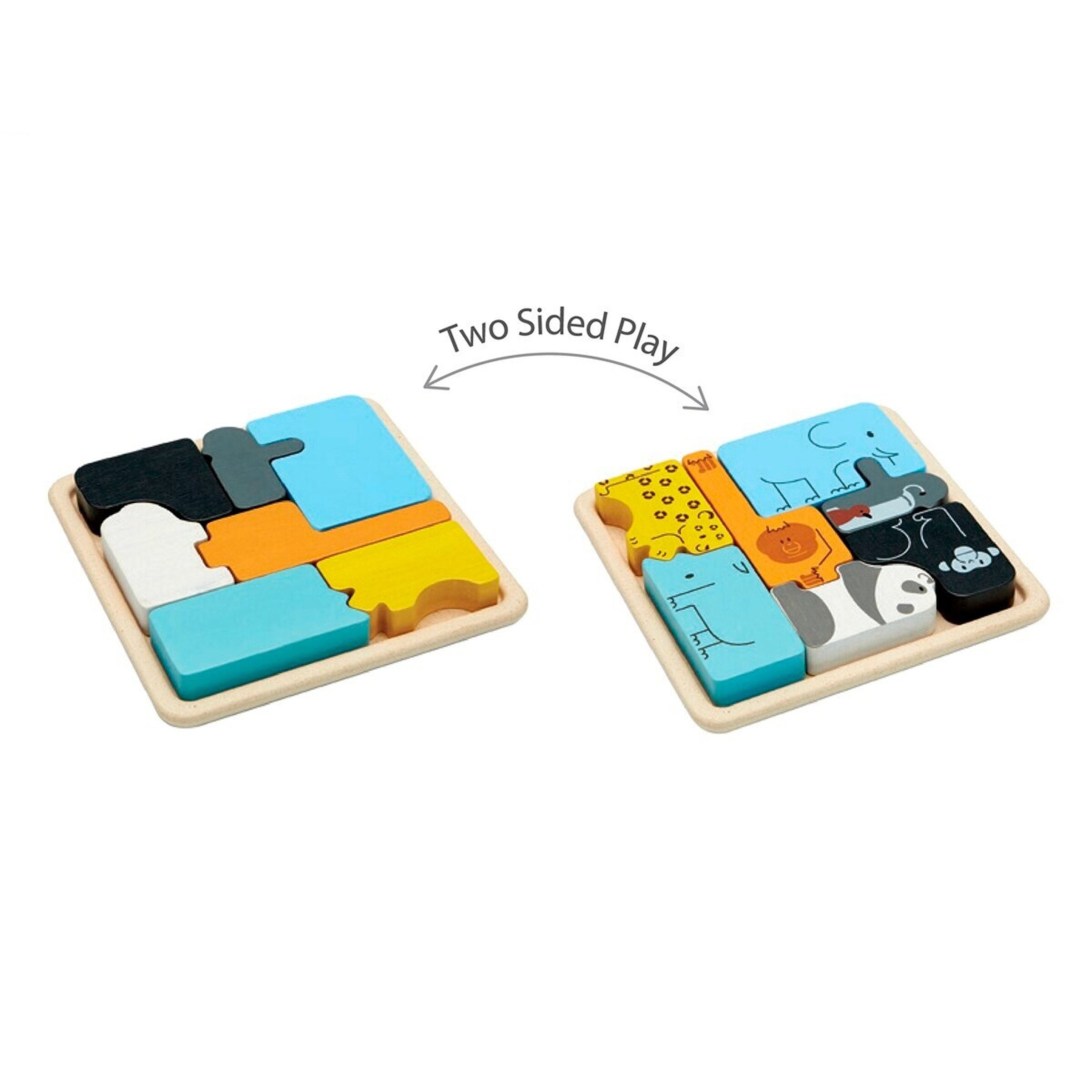 PlanToys Rahmenpuzzle Tiere