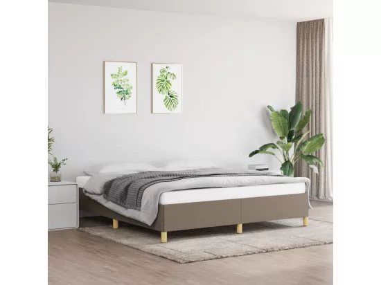 Sommier à lattes de lit Taupe 180x200 cm Tissu