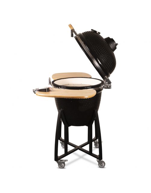 Patton Premium Kamado 21 Black - Grill - Barbecue - Ø 47 cm Zwart Zilver