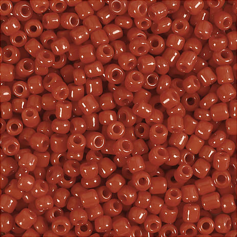 Rocaiperler mørkrød 25g hulstr 0,6-1,0mm