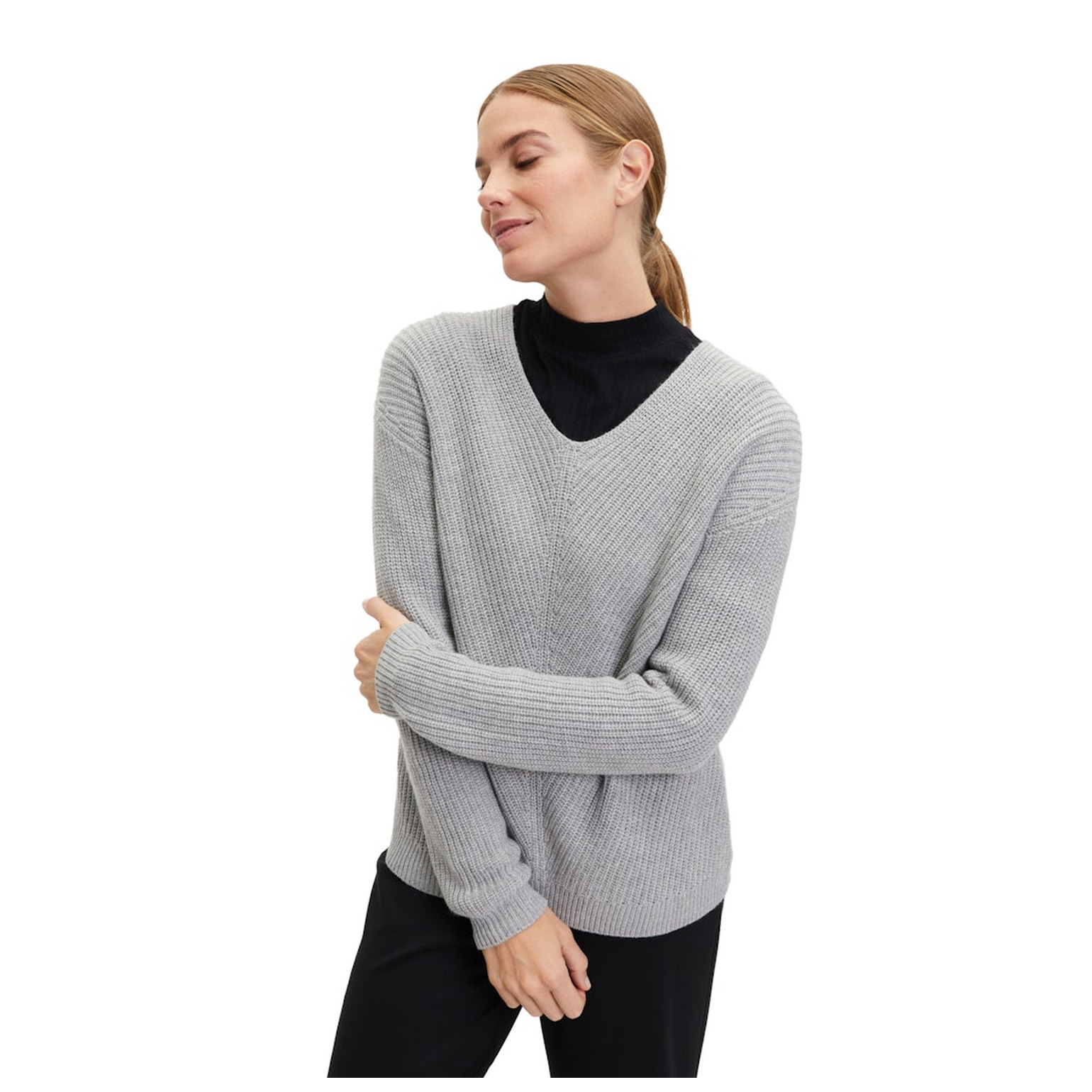 Cartoon Strickpullover Kurz 1/1 Arm
