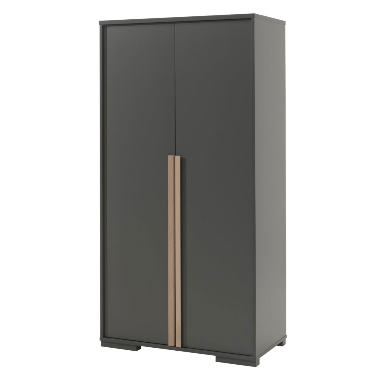 Kleiderschrank LONDON - anthrazit - 98 cm breit