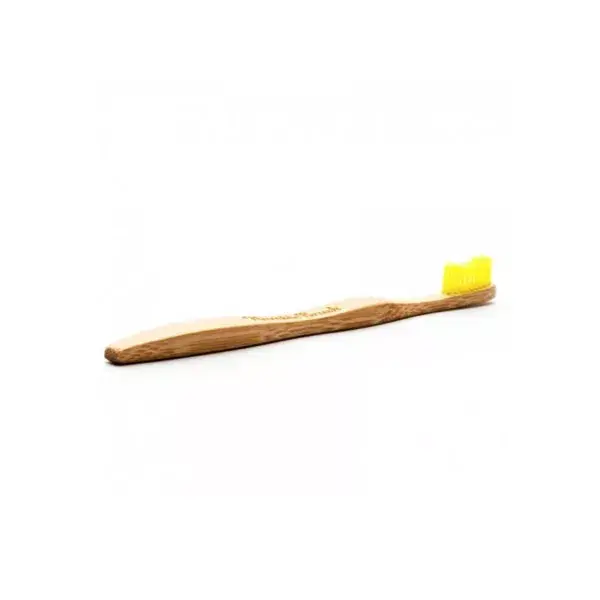 Escova de dentes Humble Brush vegana de bambu para adultos, amarela