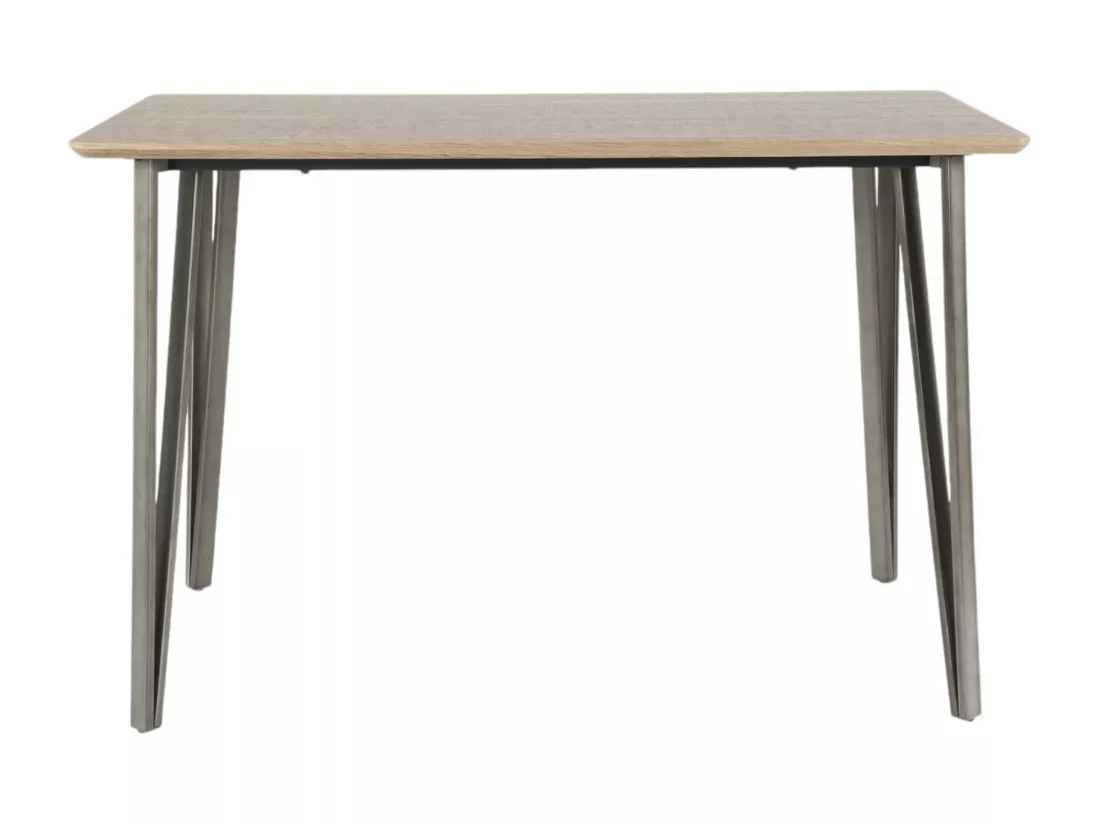 Table haute rectangulaire finition brun HELSINKI