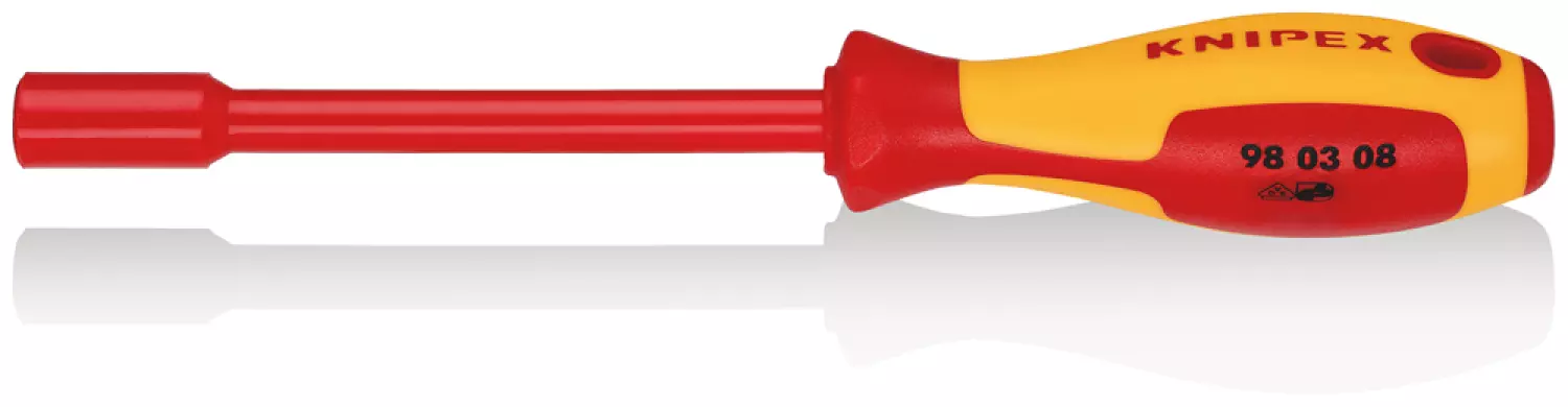 Knipex 98 03 08 VDE Dopschroevendraaier - Zeskant - 8 x 125mm