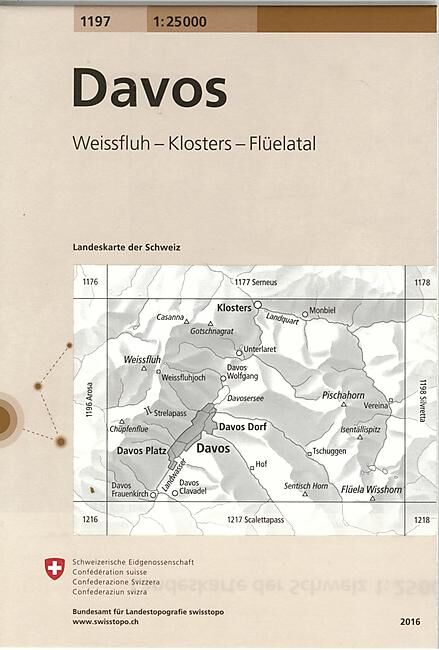 BUNDESAMT - 1197 DAVOS ECHELLE 1 25 000