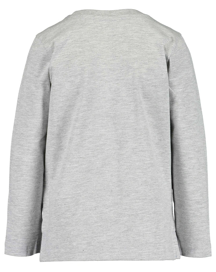 Langarmshirt MOVE IT – LET’S BIKE in nebelgrau