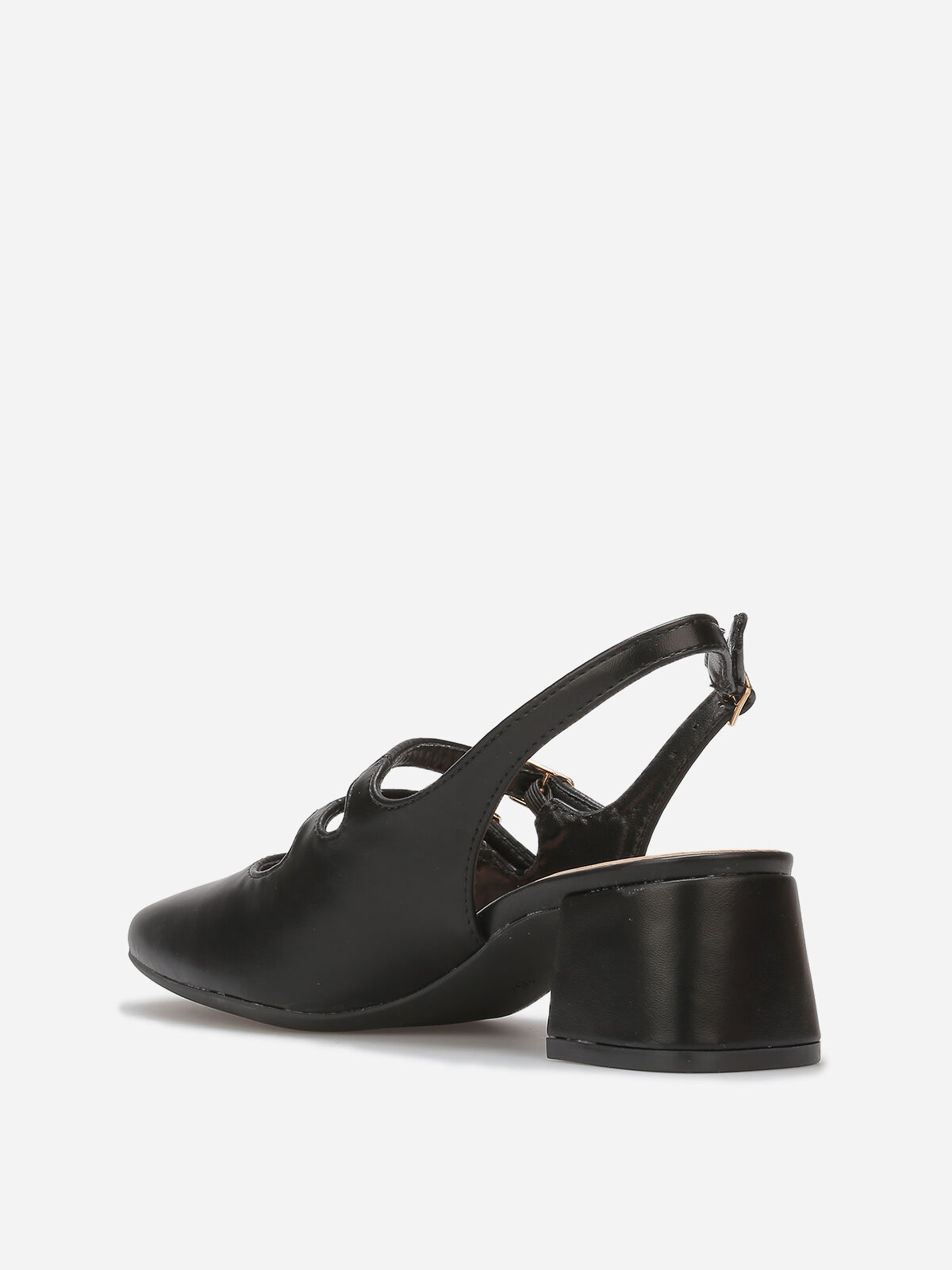Babies slingback à double brides- Noir