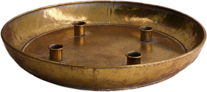 Dijk Natural Collections kandelaar goud D 38 H5,3 cm