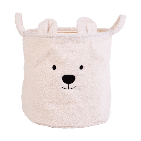 Childhome Teddy Opbergmand – 40 x 40 cm – Ecru