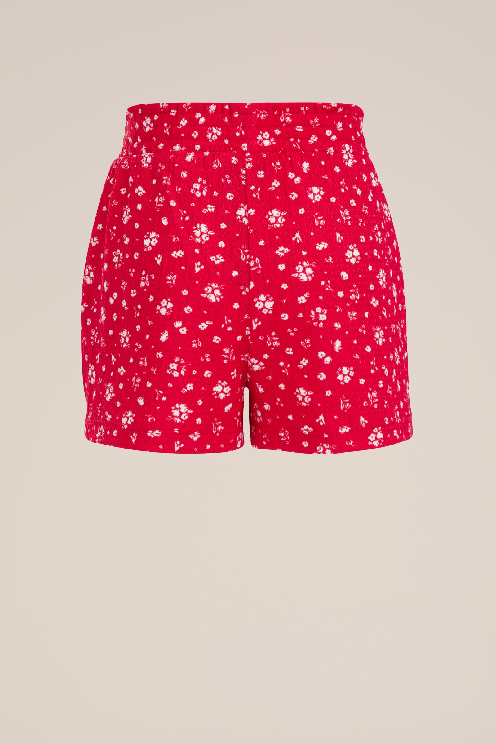 Meisjes short met dessin WE Fashion Felrood