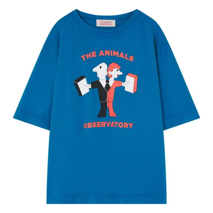 The Animals Observatory T-Shirt Rooster Oversize | Bleu
