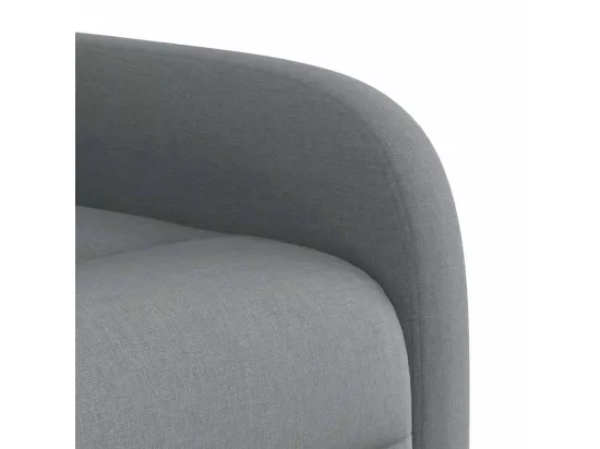 Fauteuil de massage inclinable Gris clair Tissu