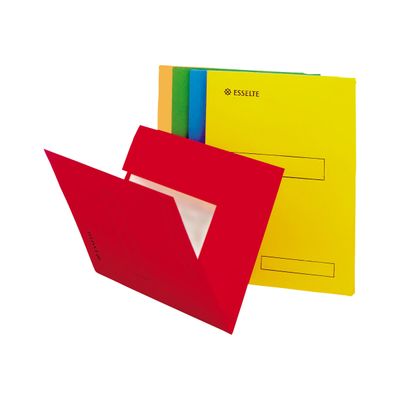 Esselte - 100 Chemises à 2 rabats - kraft recyclé - coloris assortis