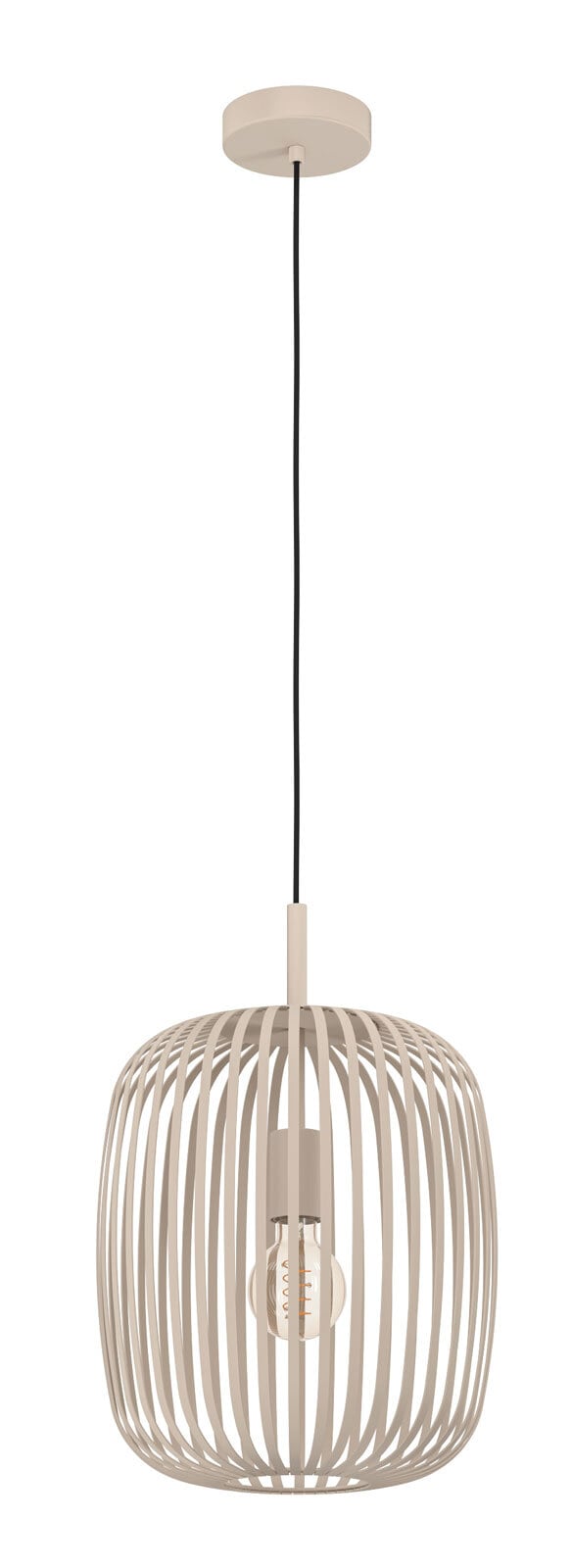 EGLO Retrofit Pendelleuchte ROMAZZINA 32 cm sandfarbig