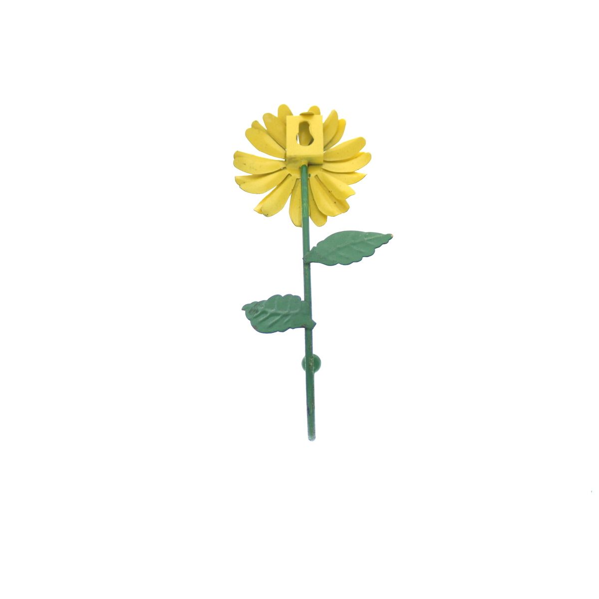 Patère en métal fleur jaune Jolie saison