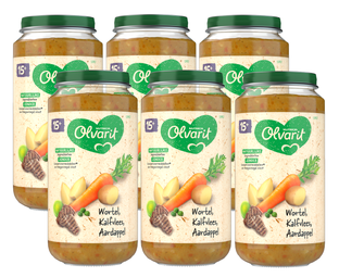 Olvarit 15m  Wortel Kalfsvlees Aardappel 250GR