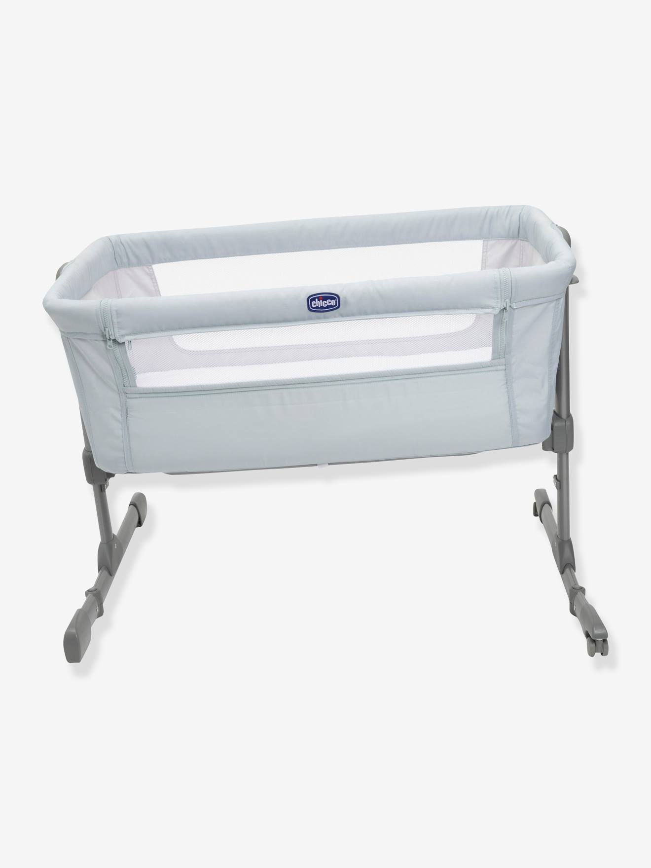 Berço Chicco Next2Me Essential para dormir junto com a família, azul