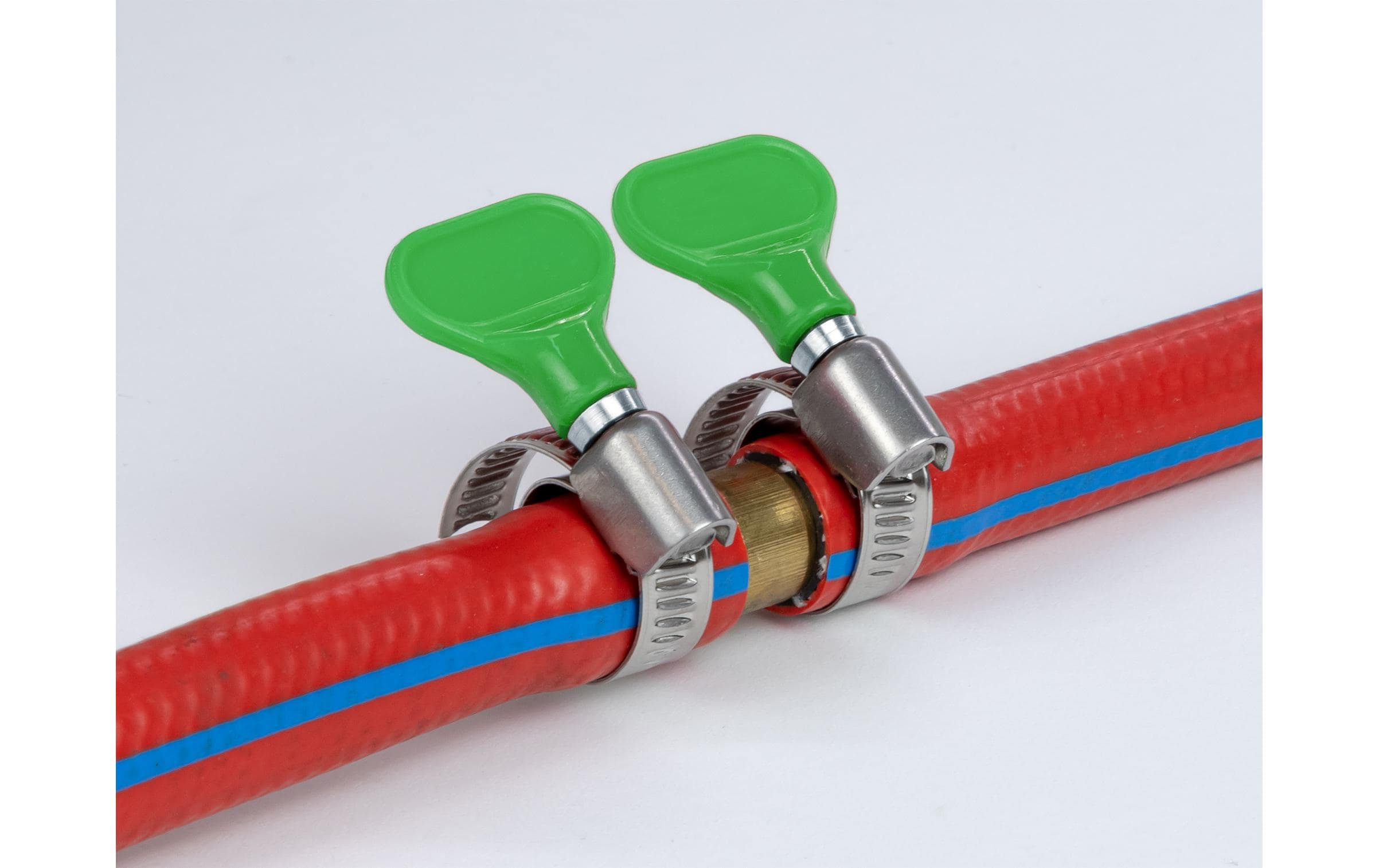 Schlauchschellen-Set Edelstahl 400 SS 20-35 mm, Grün 5 StückSchlauchschelle Edelstahl 400 SS mit Flügelmutter 20 - 35 mm 5 Stück grün