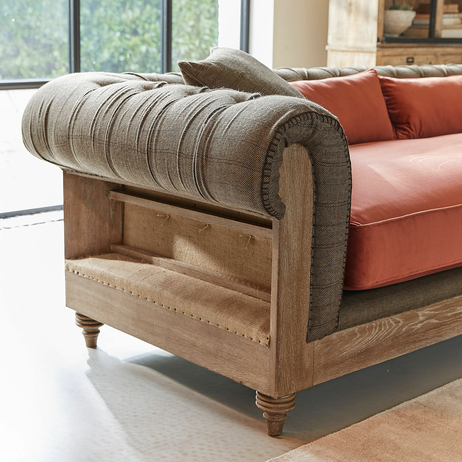 Sofa Kanani braun/terrakotta