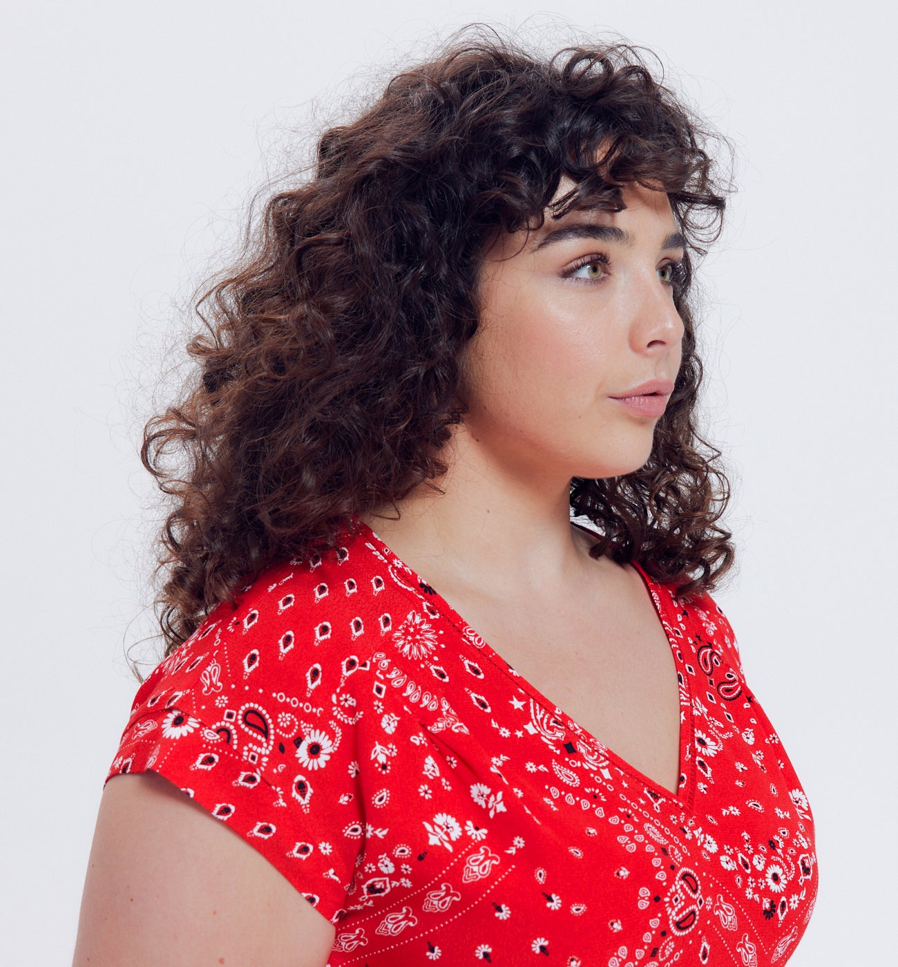 Robe courte imprimé bandana - Imprimé rouge
