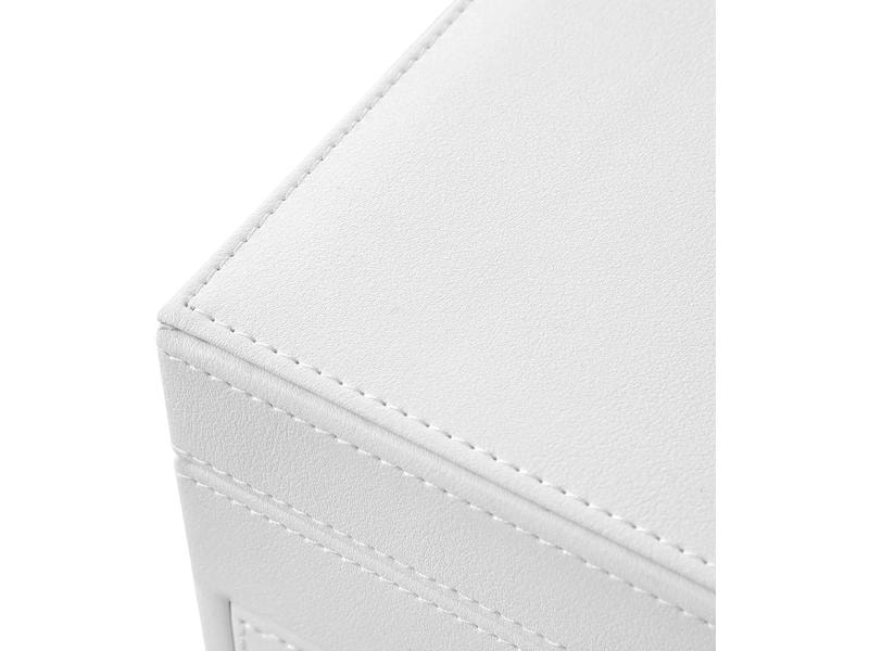 Songmics Schmuckschatulle 6 Ebenen, Weiss Schmuckkasten