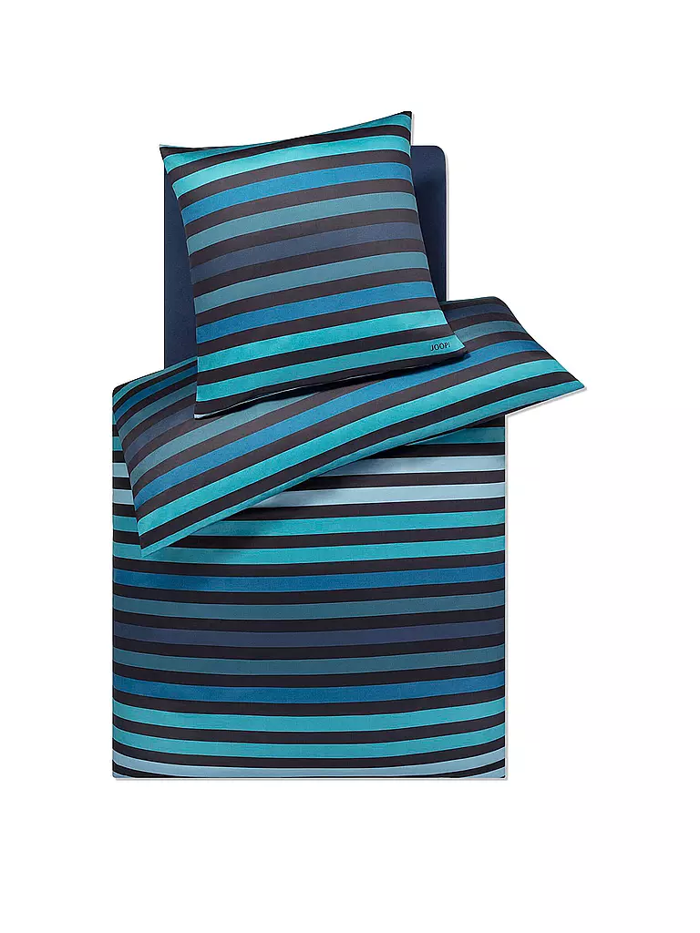 JOOP Satin Bettwäsche TONE 70x90cm/140x220cm Ocean dunkelblau