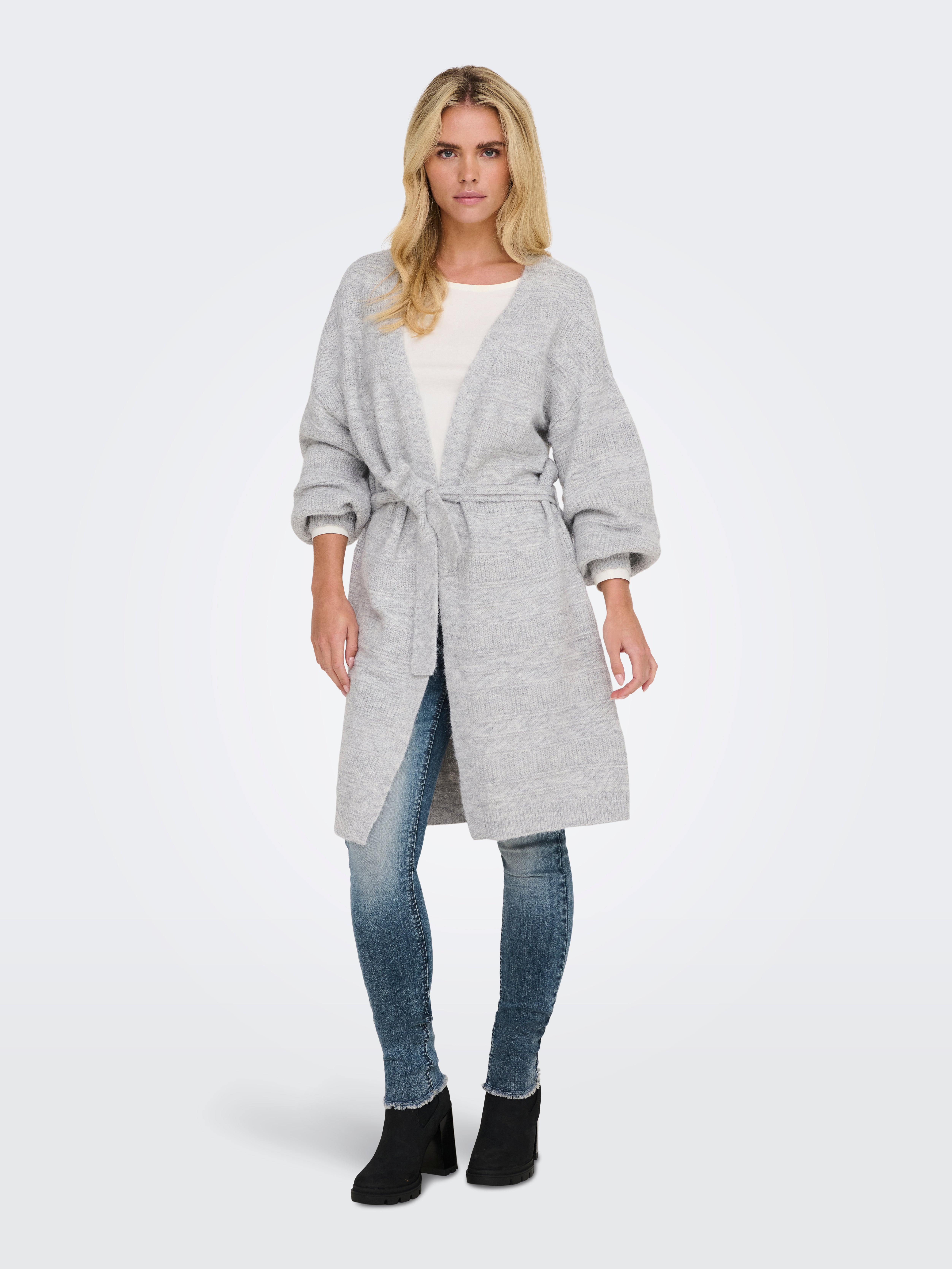 ONLSELESTA Strickpullover Light Grey Melange