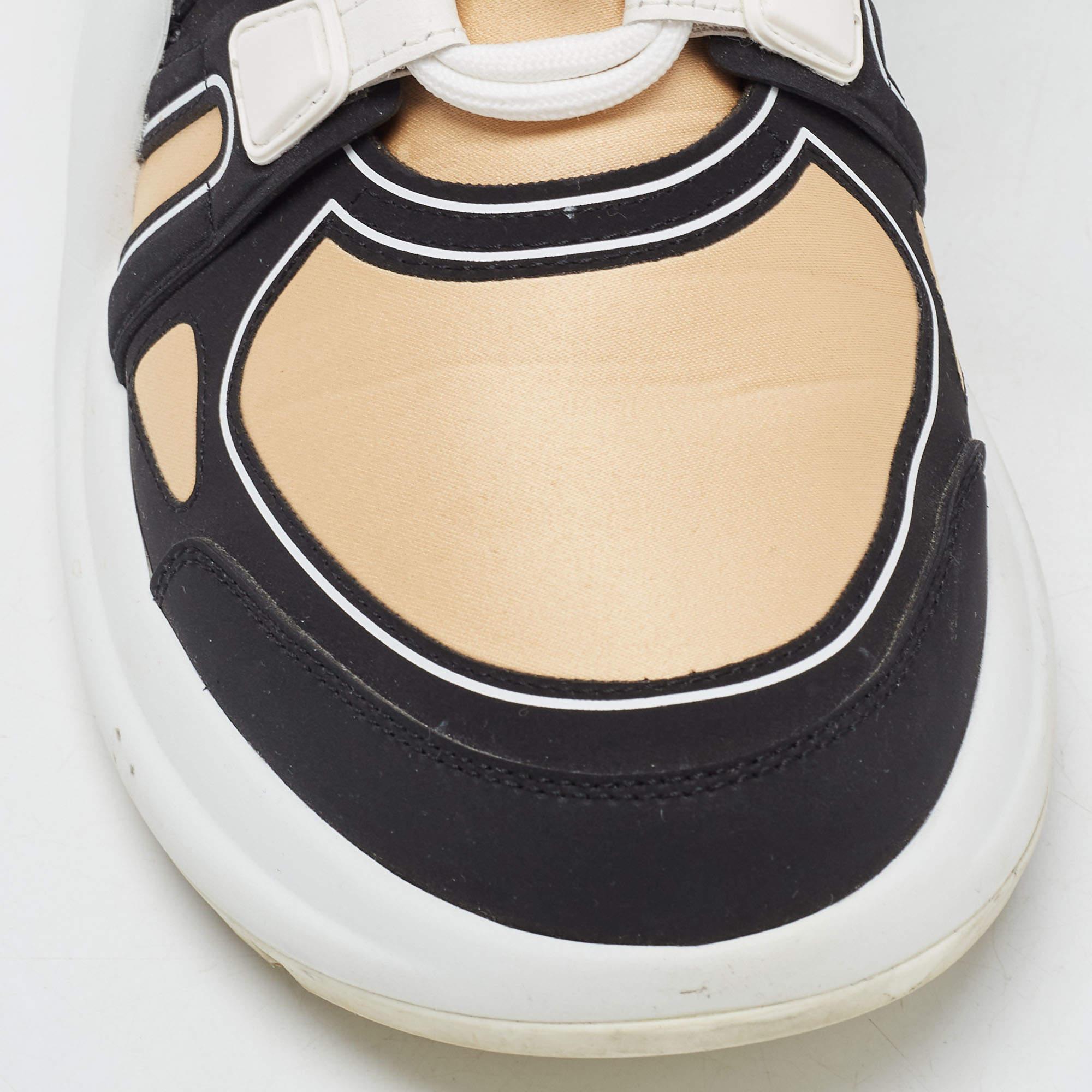 Louis Vuitton Brown/Black Nylon and Leather Archlight Sneakers