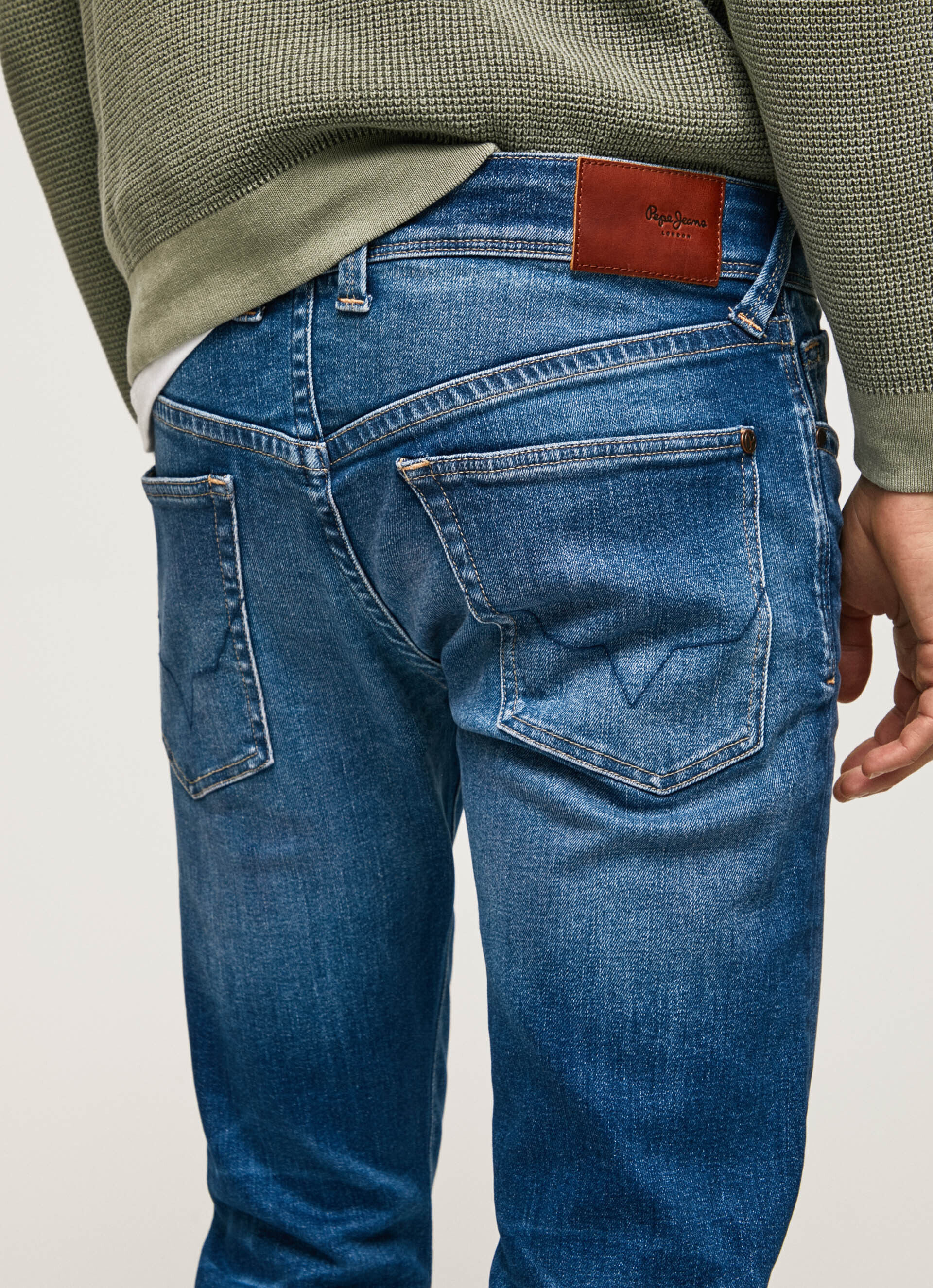 Calça jeans Hatch Fit Slim com cintura baixa - jeans