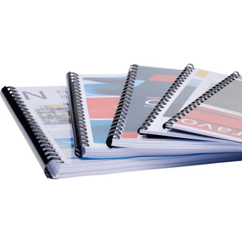 Boite 25 reliures spirales plastique 10mm