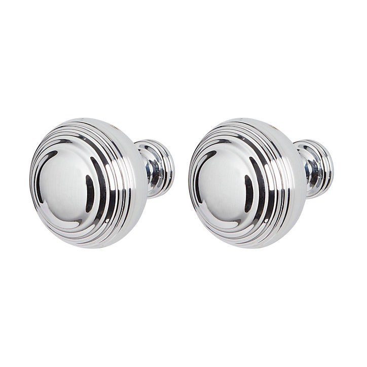 Poignée de meuble de cuisine GoodHome Bril Garni Argent L. 3.2 cm, 2 pièces