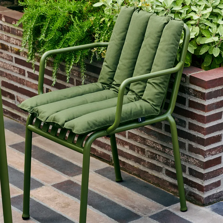 HAY - Palissade Soft Quilted Cushion für Chair / Armchair, anthrazit