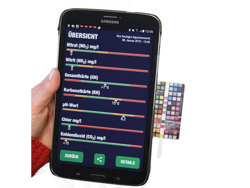 JBL Wassertest ProScan Wassertest mit Smartphoneauswertung für Süsswasseraquarien & Teiche