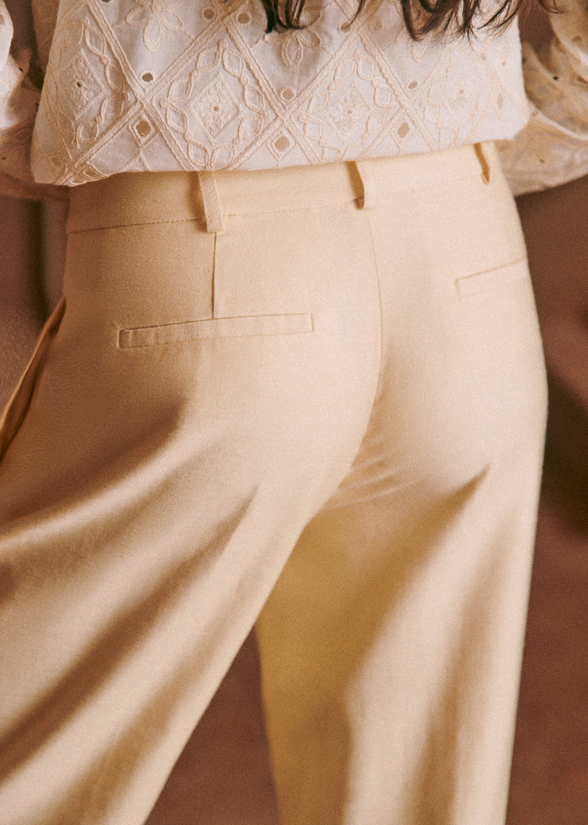 Pantalon Cyprien - Crème - E-SHOP/BAS Pantalons 5905593