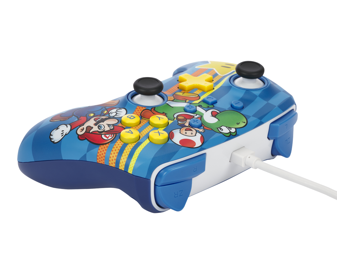 PowerA Enhanced Wired Controller for Nintendo Switch - Mushroom Kingdom Friends