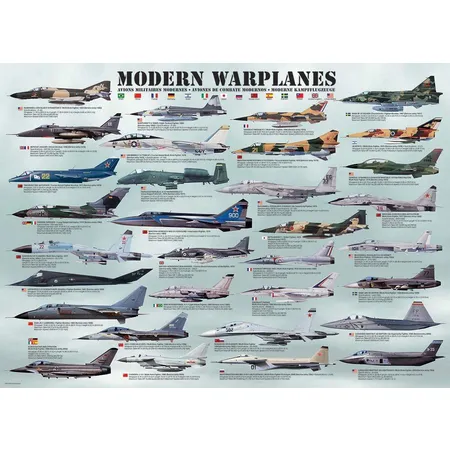 Eurographics Moderne Kampfflugzeuge, 1000 Teile