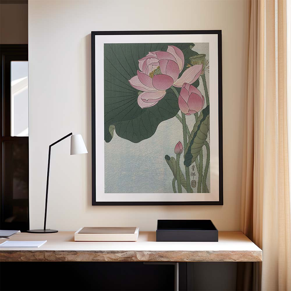 Poster Ohara Koson - Lotus Flower 60x90 cm