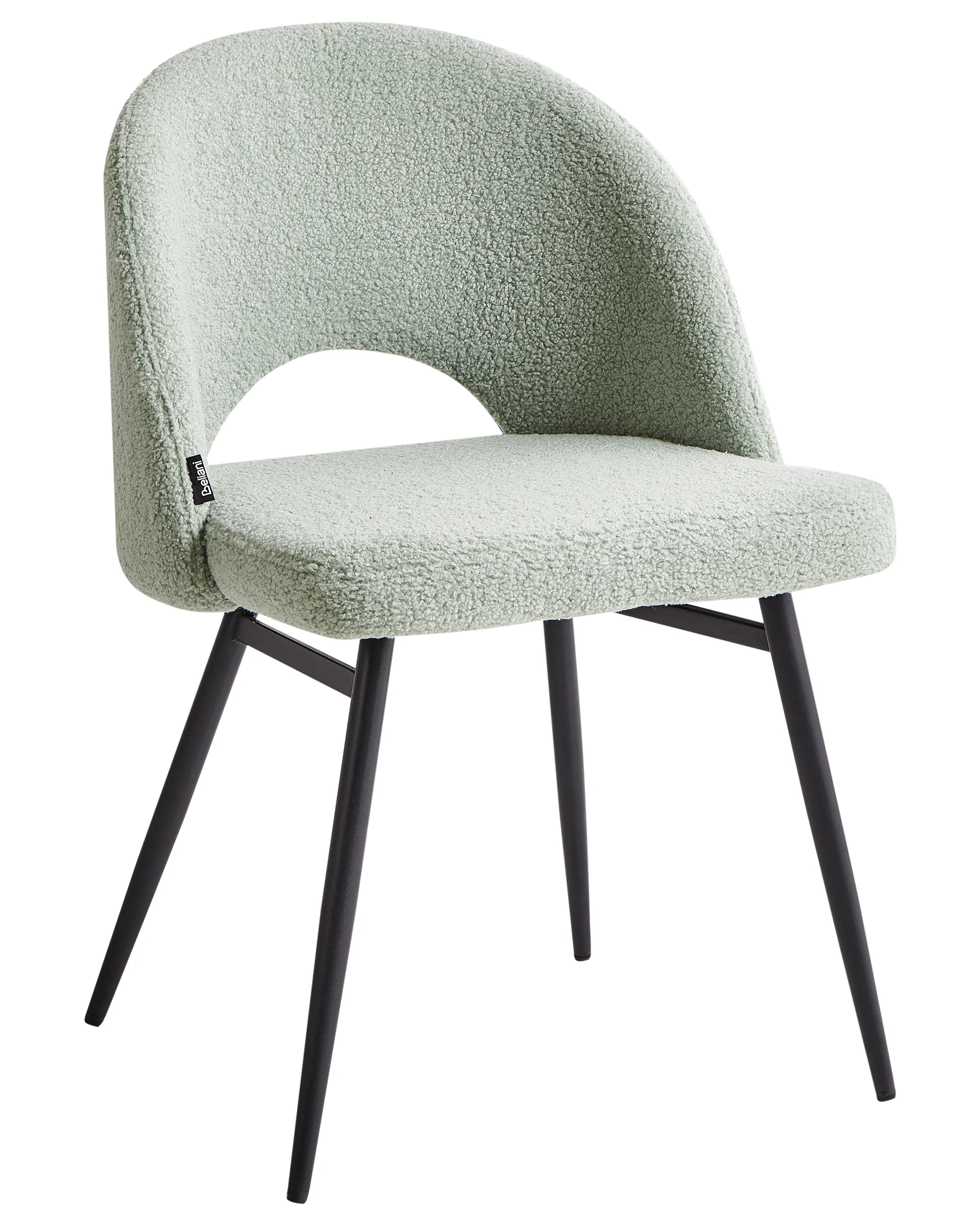 Set van 2 eetkamerstoelen ONAGA Bouclé Lichtgroen