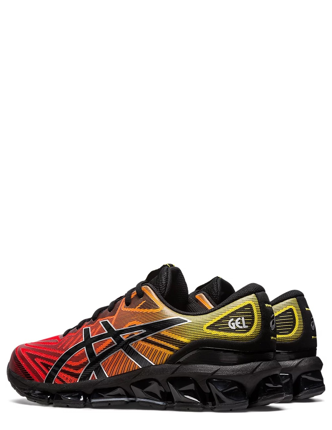 asics Sneakers running homme gel-quantum 360 VII noir/rouge/orange/jaune