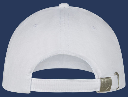 Baseball-Cap 02 Baumwolle, White/Darknavy/White/Red