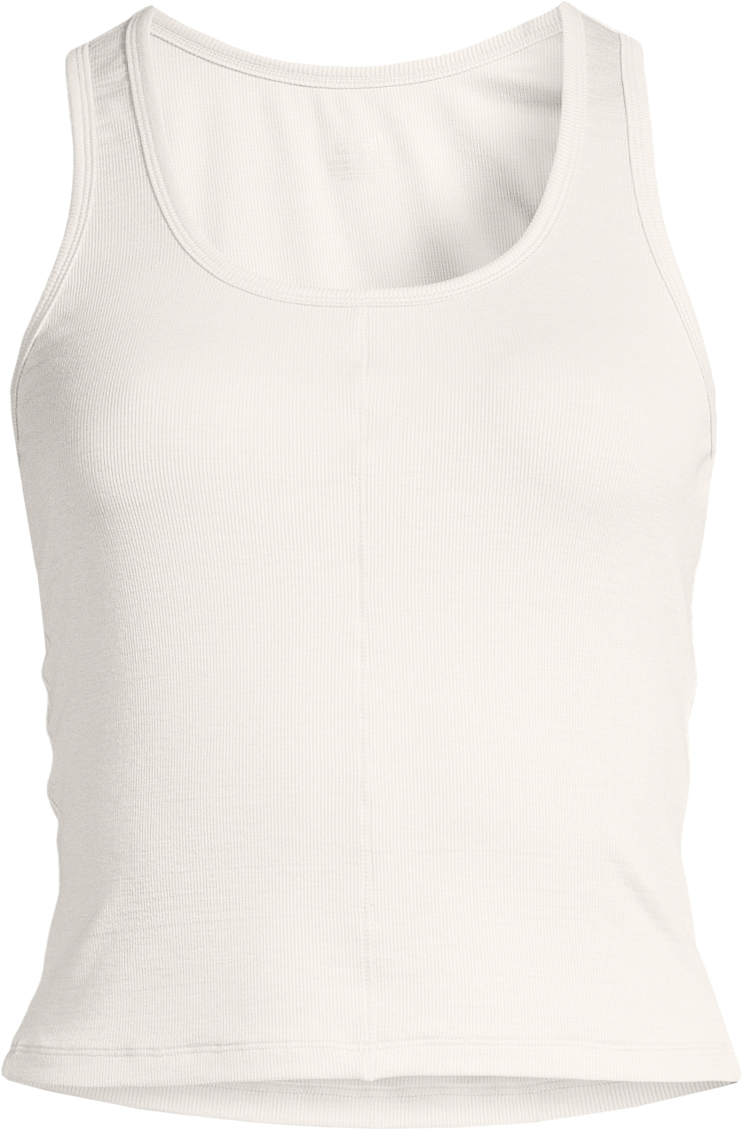Delight Scoop Neck Tank Dame Off White