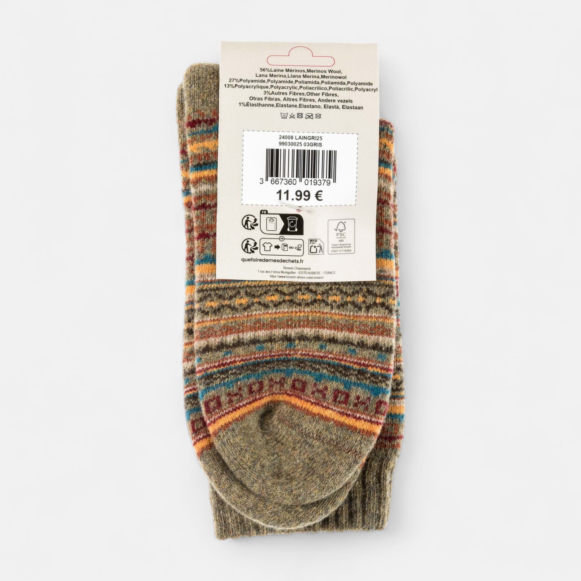 Chaussettes Femme gris