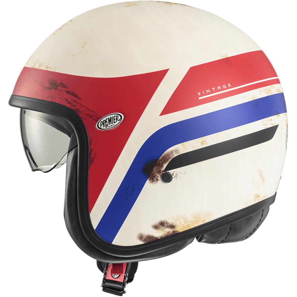 premier - Casque Vintage K Blanc / Rouge / Bleu / Mat