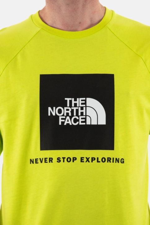 Tee shirt the north face raglan redbox riq1 fizz/lime